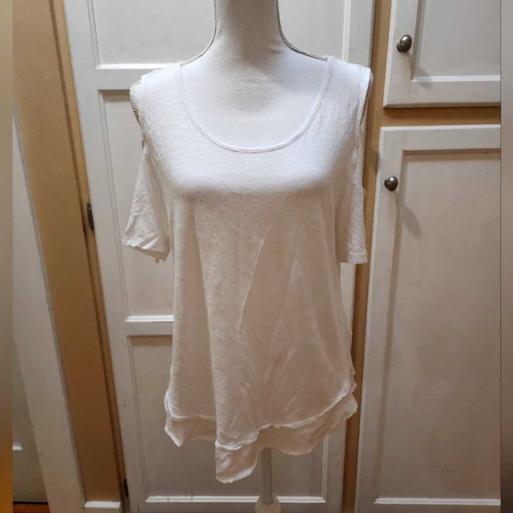 SOHO Women's Cold Shoulder Lightweight Tunic